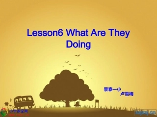 五年级英语下册《Lesson6_What_Are_They_Doing(4)》PPT课件(冀教版)