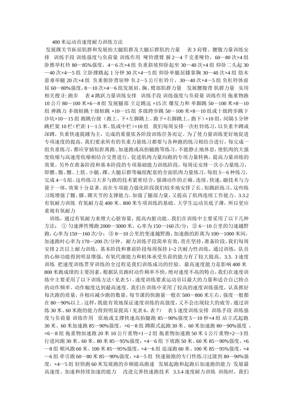 米运动员速度耐力训练方法_第1页