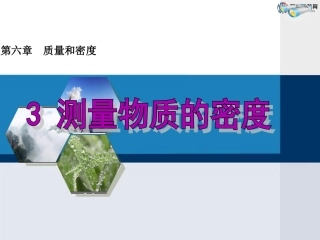 《测量物质的密度》课件2