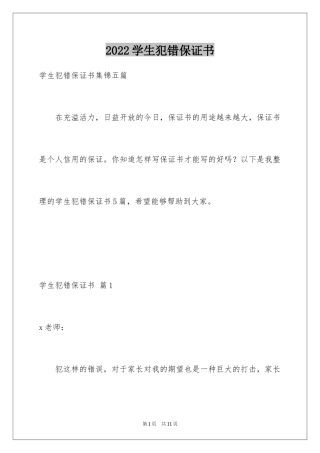 2024学生犯错保证书_28