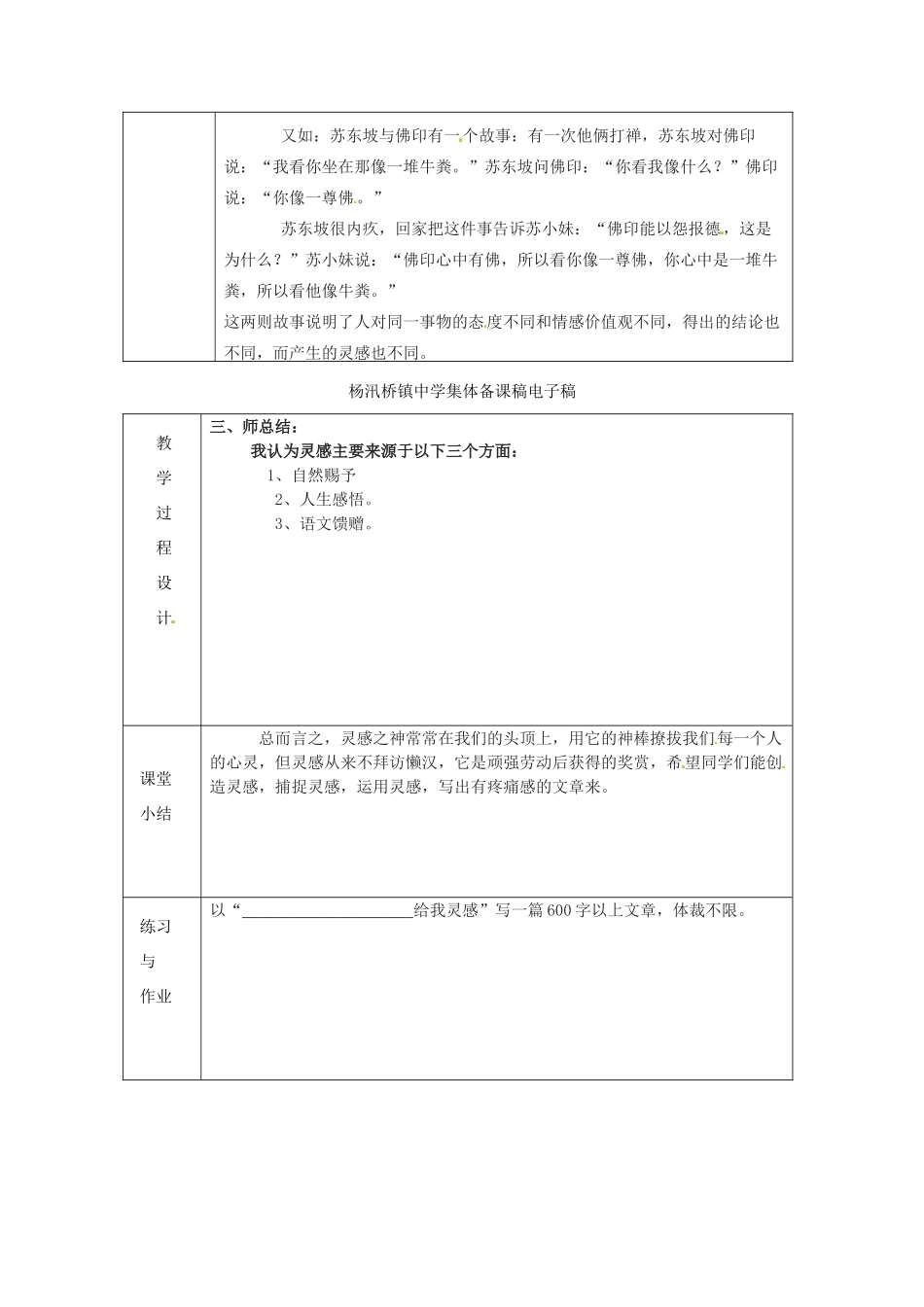 浙江省绍兴县杨汛桥镇中学九年级语文上册 作文3教学案 人教新课标版_第2页