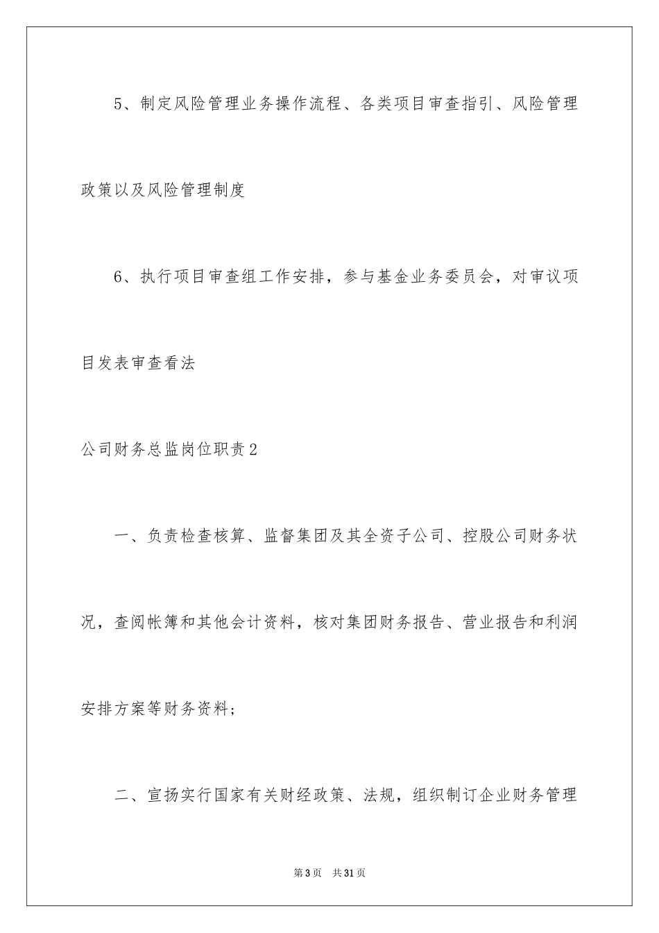 2024公司财务总监岗位职责_第3页