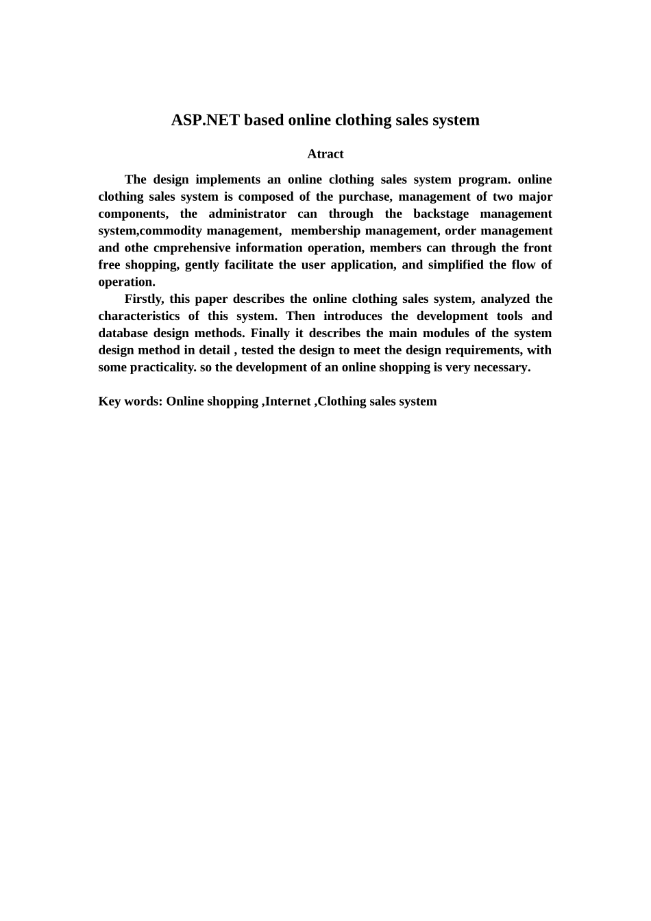 基于ASPNET的网上服装销售系统_第3页