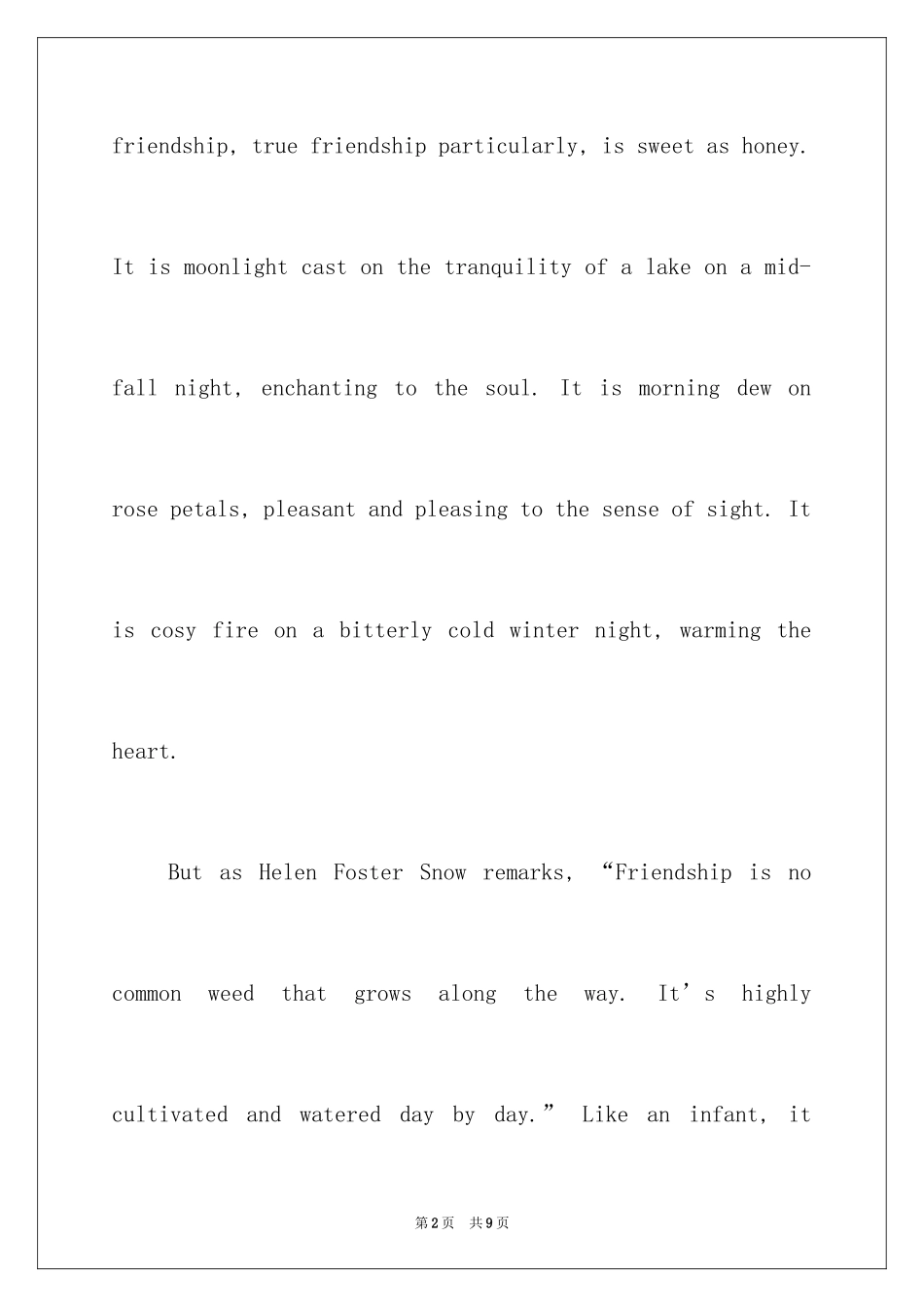 2024初中生即兴英语演讲稿_第2页