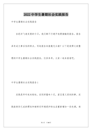 2024中学生暑期社会实践报告_1