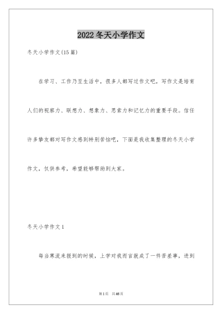 2024冬天小学作文_38