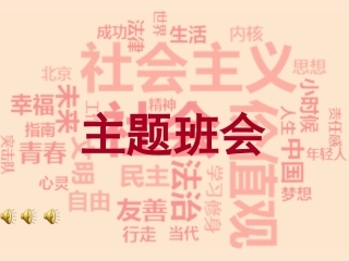 社会主义核心价值观主题班会