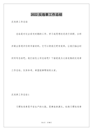 2024反违章工作总结_1