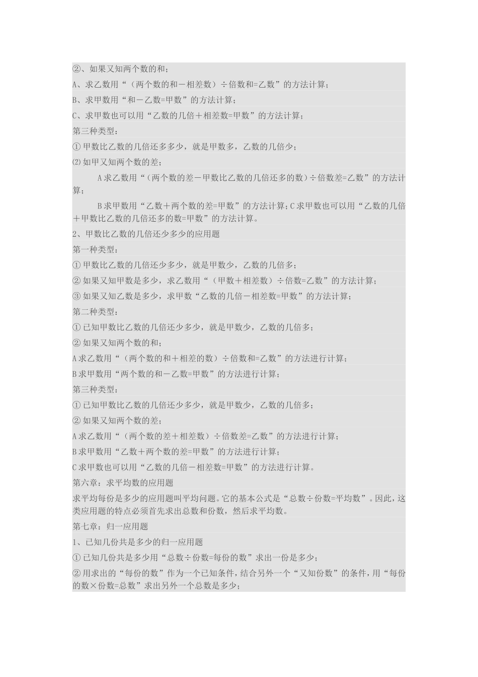 小学数学应用题类型汇总_第3页