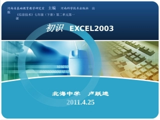 初识EXCEL2003
