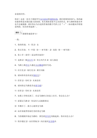 安全调查问卷 (2)