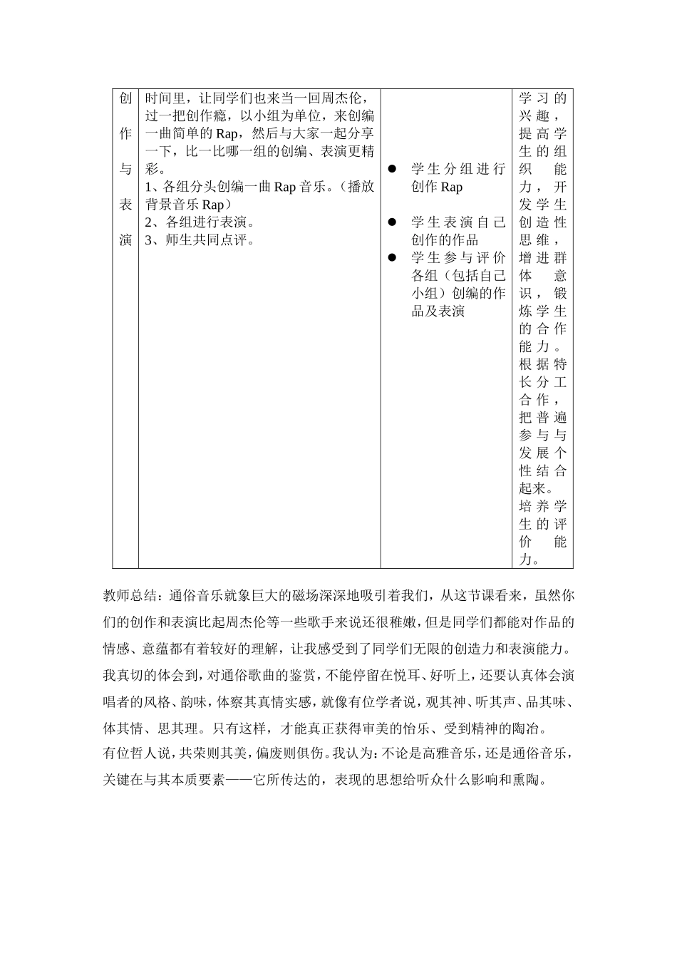 《通俗歌曲欣赏》教学设计--高中音乐创新教案[1]_王承志_第3页