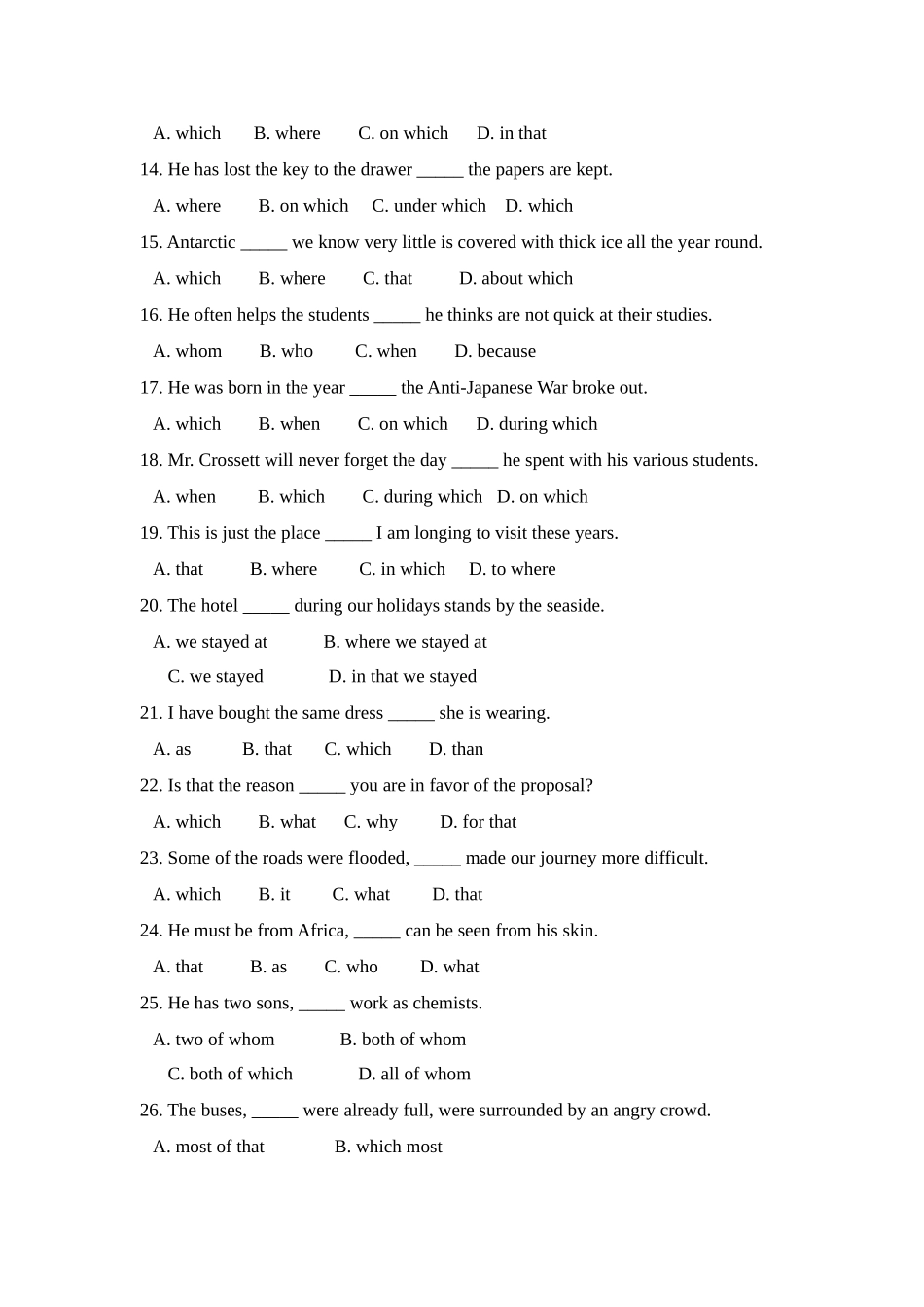 定语从句专项练习1_第2页