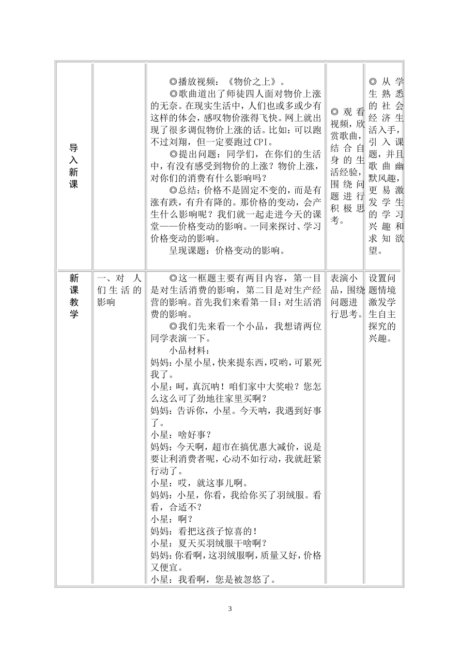 价格变动的影响教案_第3页