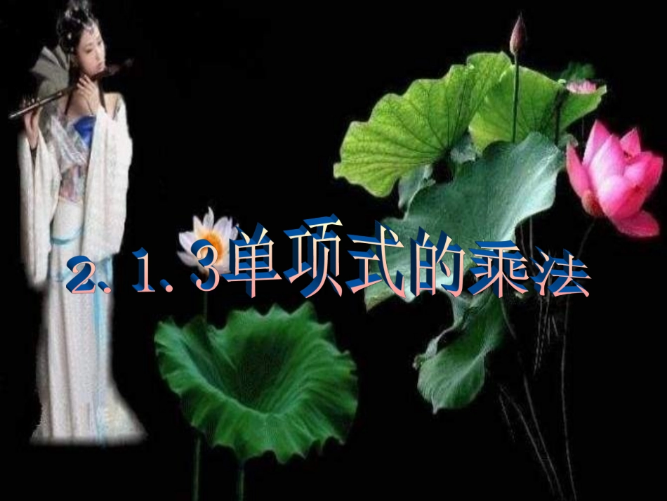 单项式的乘法课件_第1页