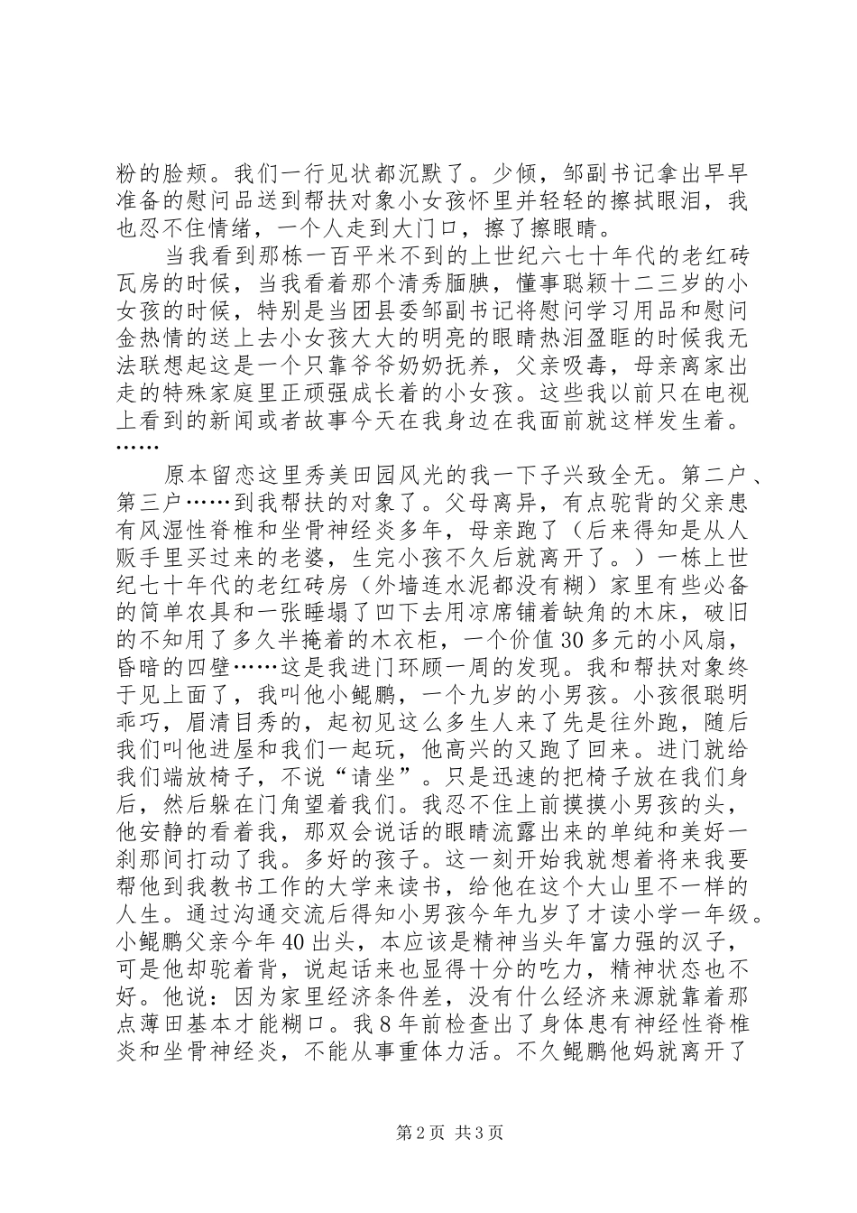 挂职副书记在“二对一”帮扶活动报告会上的讲话发言_1_第2页