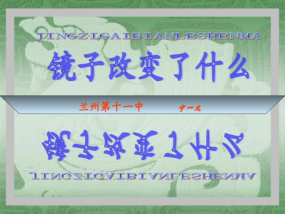 《镜子改变了什么》_第1页