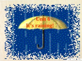 人教版七下unit6It's_raining_复习课