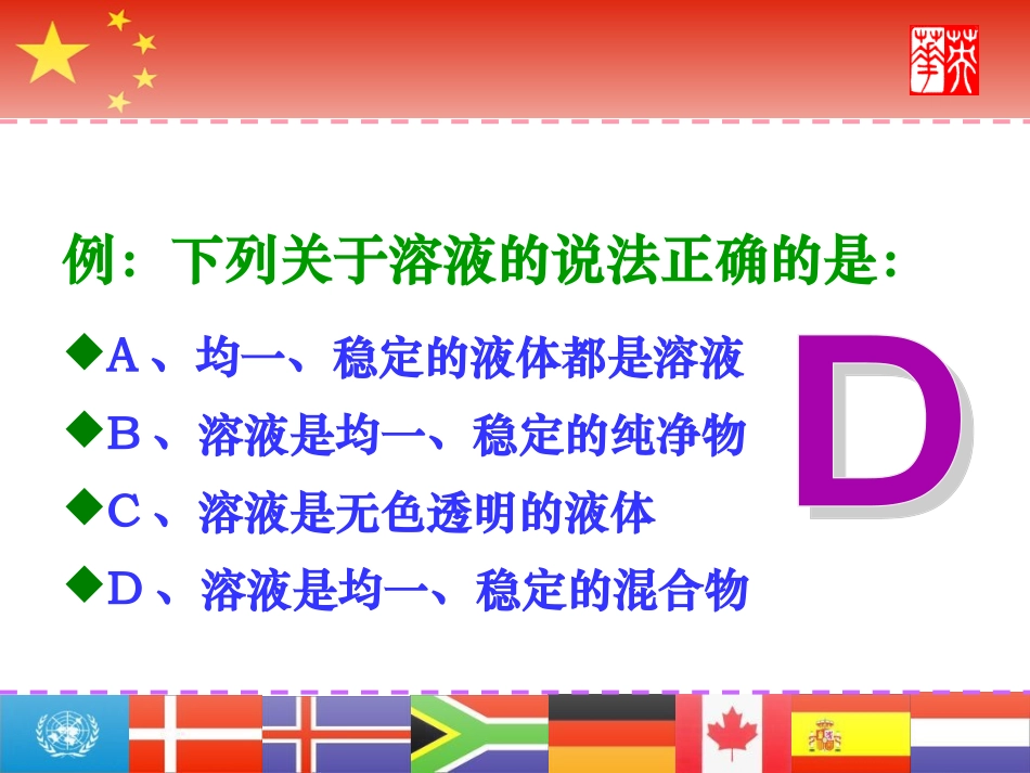 九年级化学第九单元_溶液复习课件人教版_第3页