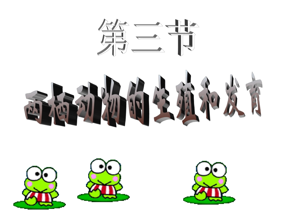 简洁两栖动物MicrosoftPowerPoint演示文稿_第1页