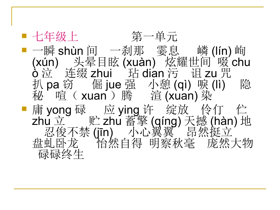 中考语文复习字词总汇+Microsoft+PowerPoint+演示文稿_第2页