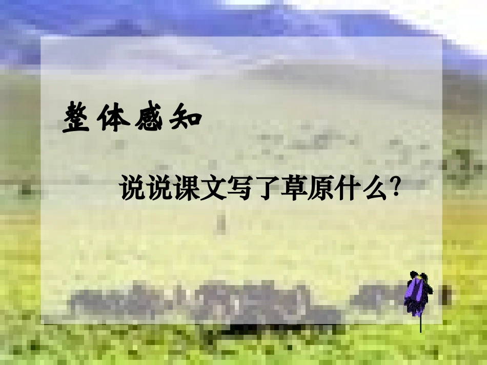 五年级语文下册第一组1草原课件_第1页
