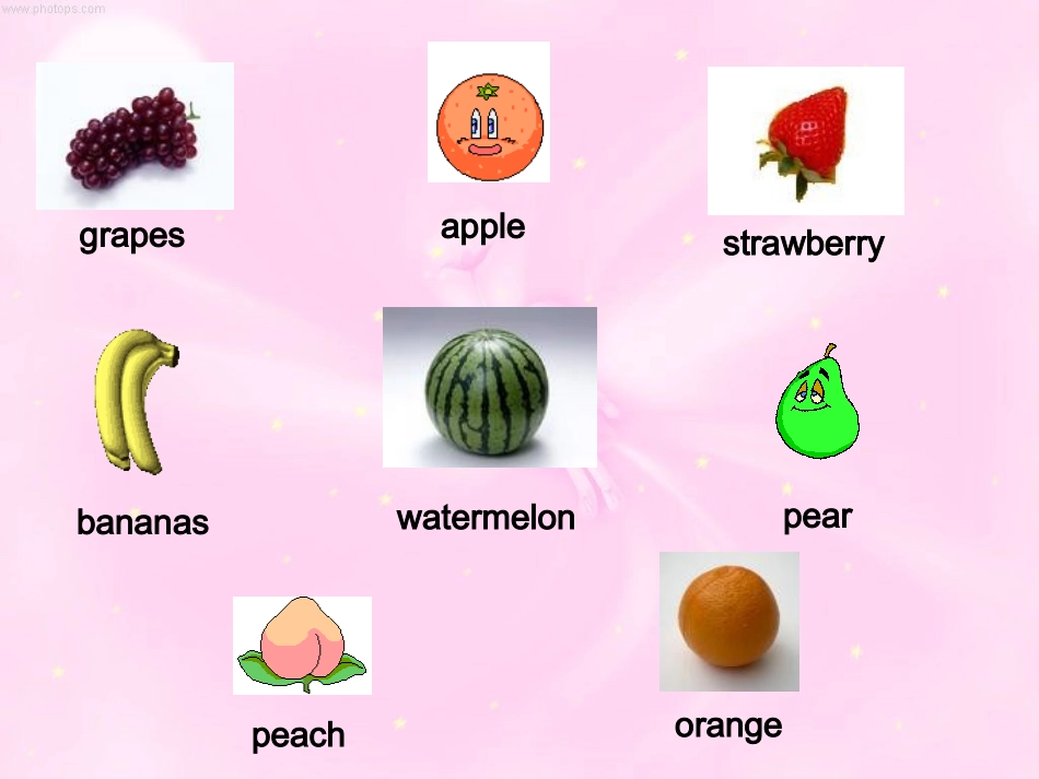 PEP三年级下Unit4DoyoulikepearsPartA课件_第2页
