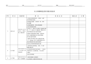 压力容器制造过程检验表