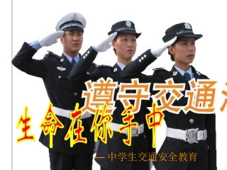 中学生交通安全主题班会课件 (2)