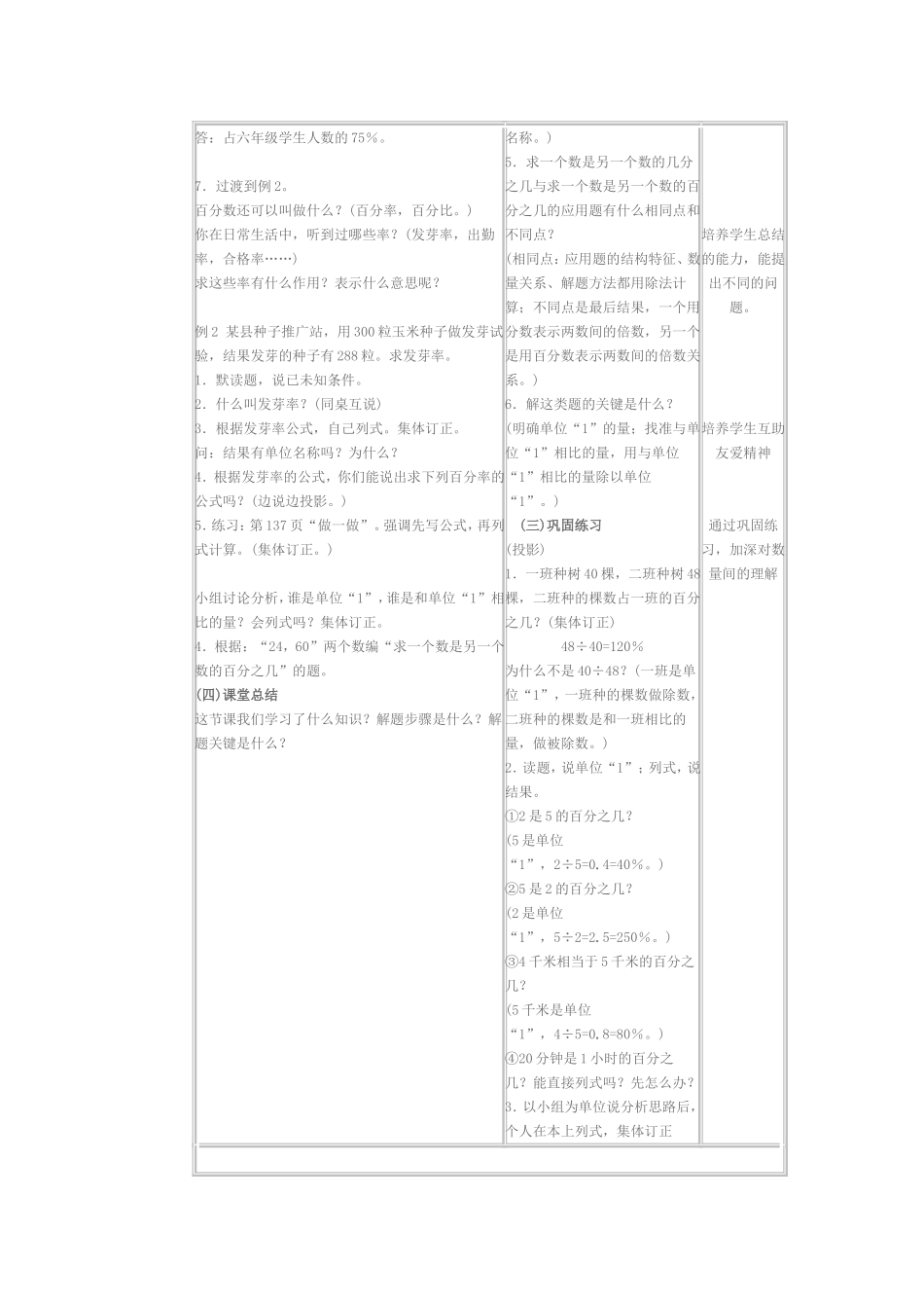 百分数应用题教学设计_第2页