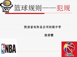 篮球规则犯规讲座