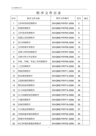 压力容器程序文件-