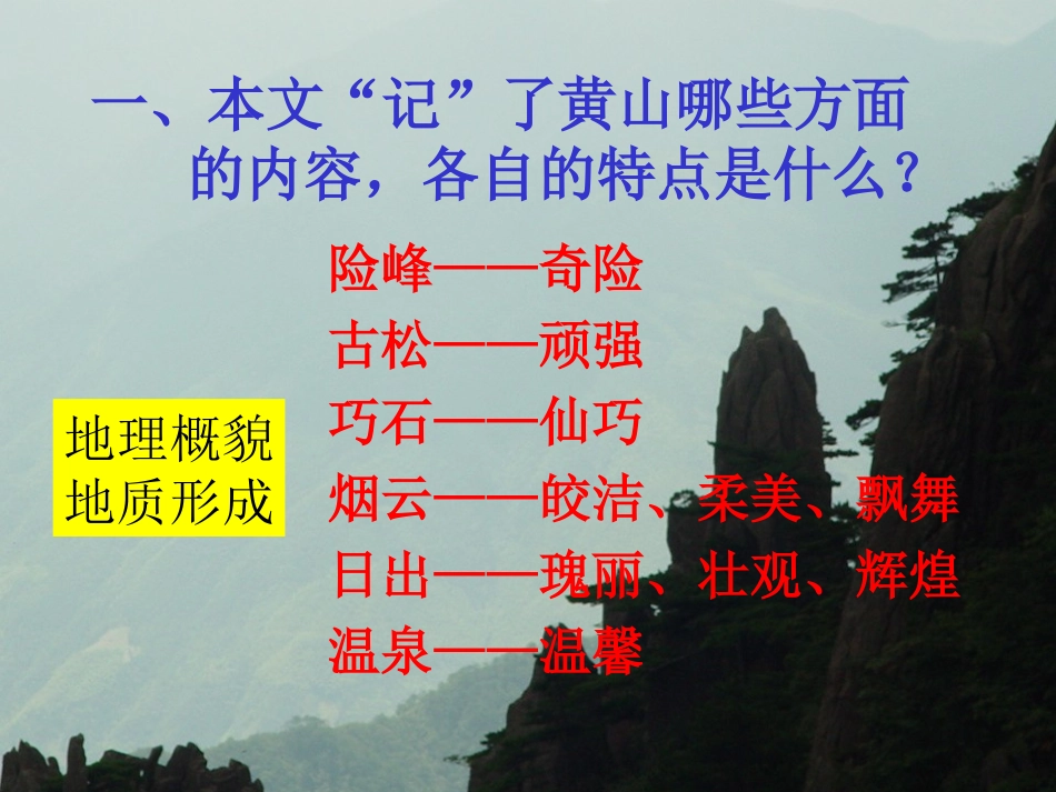 《飞红滴翠记黄山》课件5_第2页