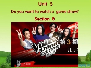 2013新人教版八年级上册Unit_5_Do_you_want_to_watch_a_game_show_Section_B