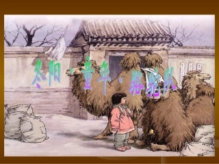 《冬阳·童年·骆驼队》课件2