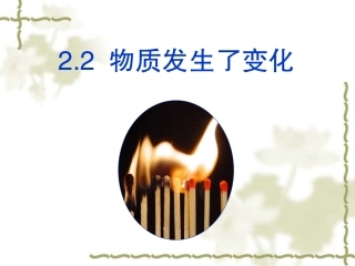 物质发生了什么变化课件
