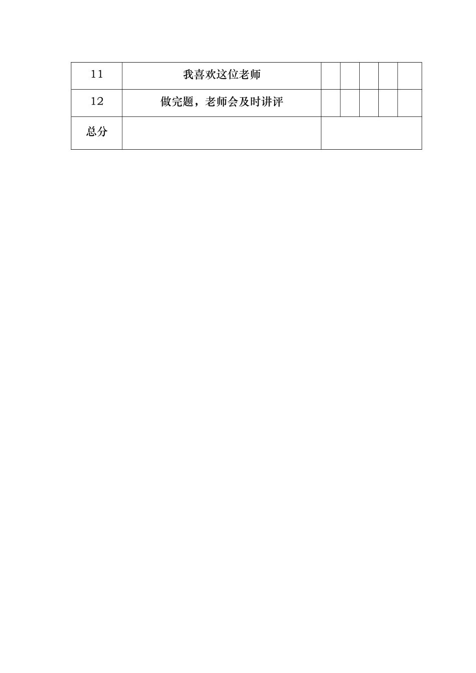教师教学情况学生调查表_第2页