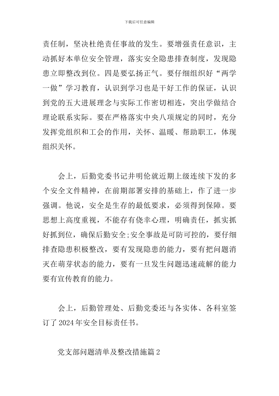 党支部问题清单及整改措施_第3页