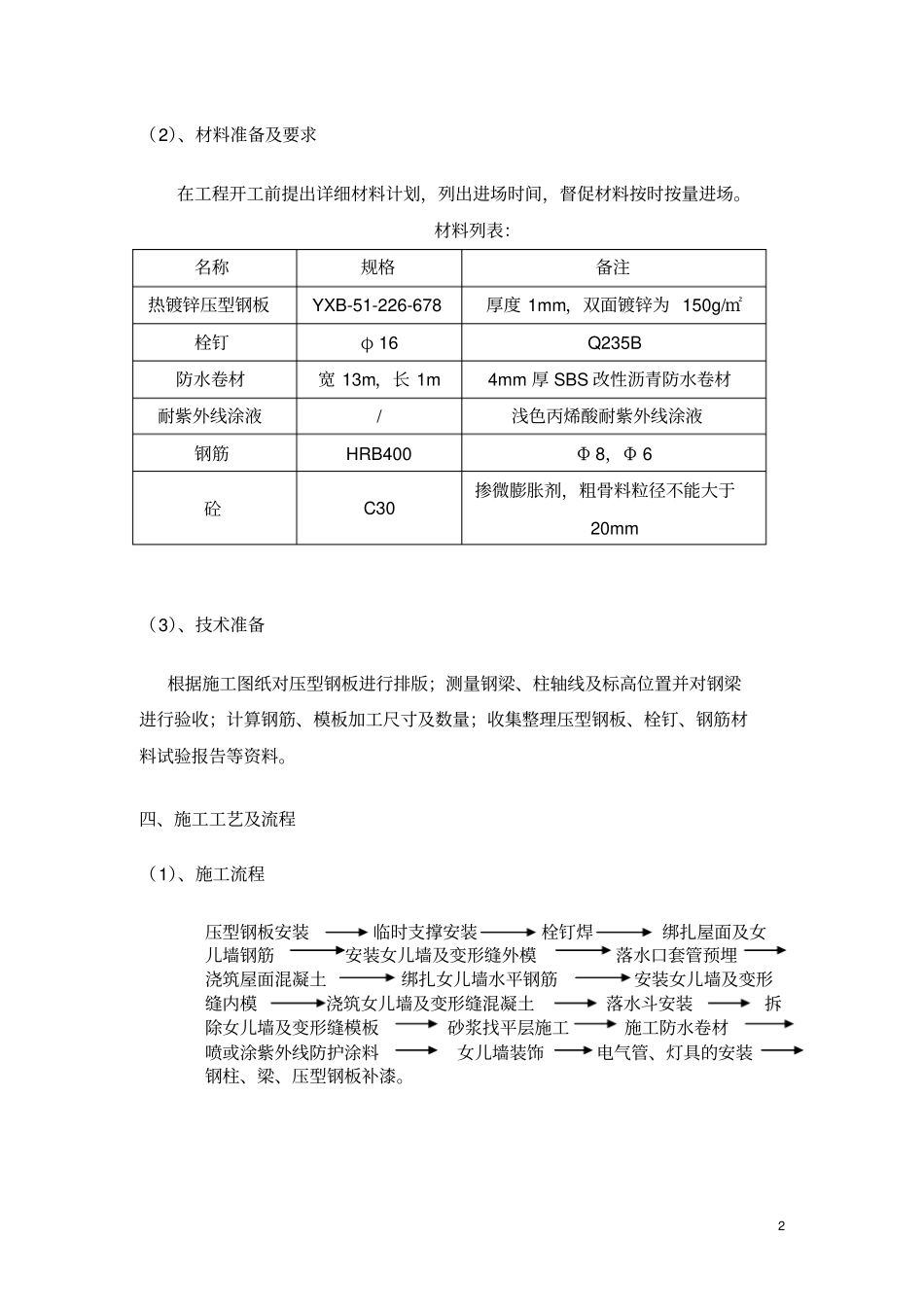 压型钢板屋面施工方案剖析_第3页