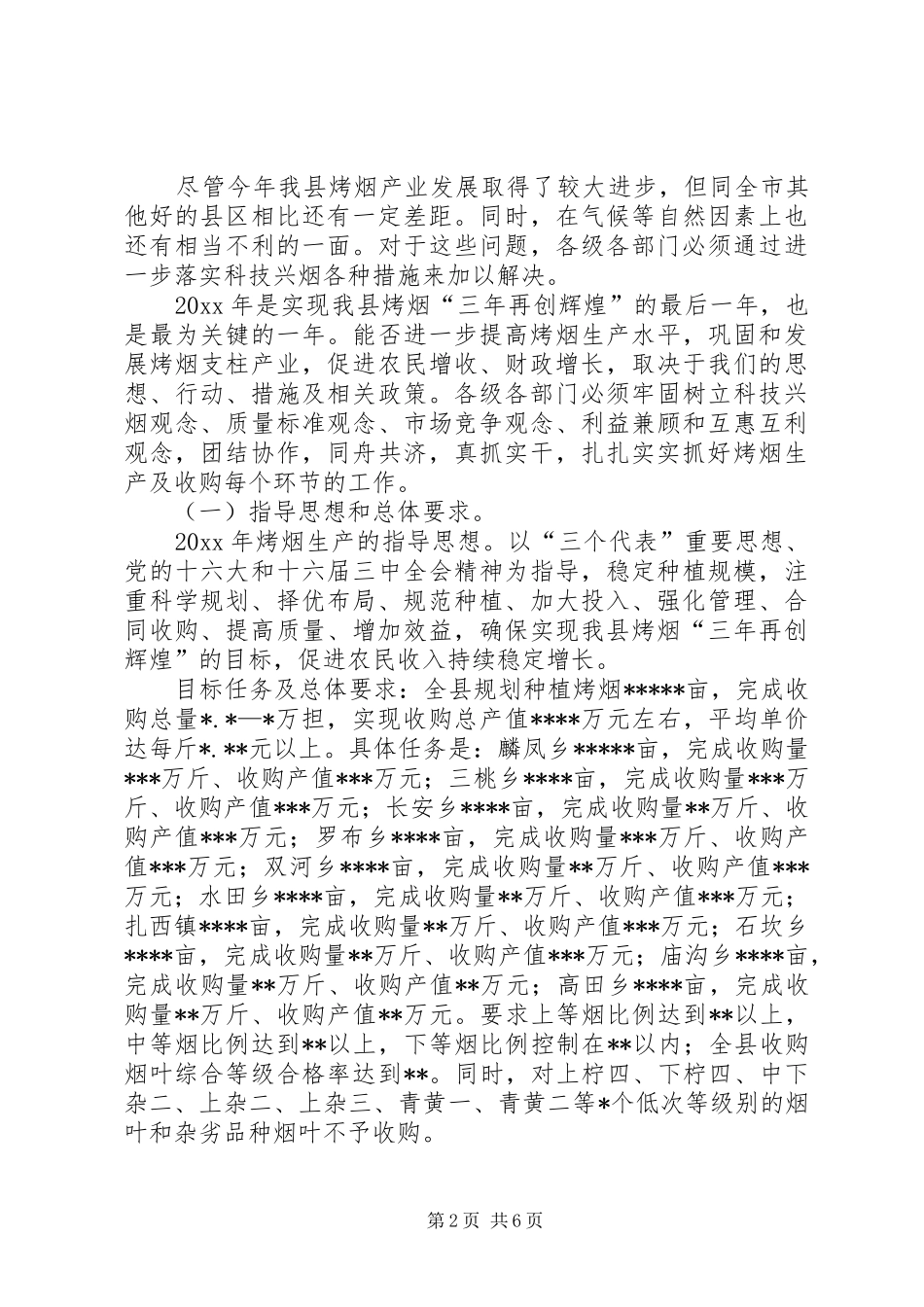 在全县烤烟生产工作会议上的讲话发言_第2页