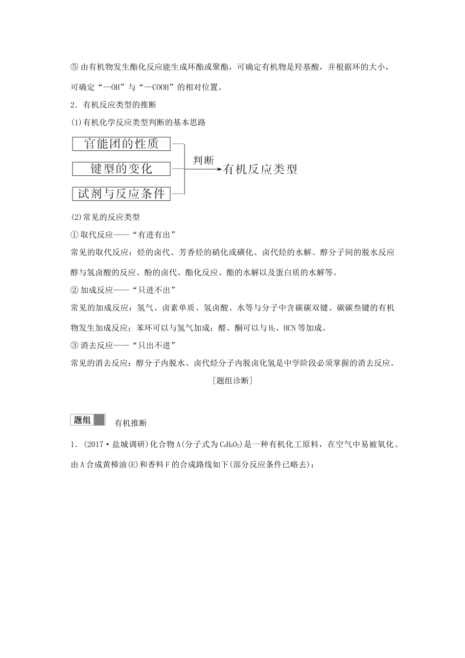 （江苏专用）高考化学 专题七 第3讲 有机合成与推断学案-人教版高三全册化学学案_第3页