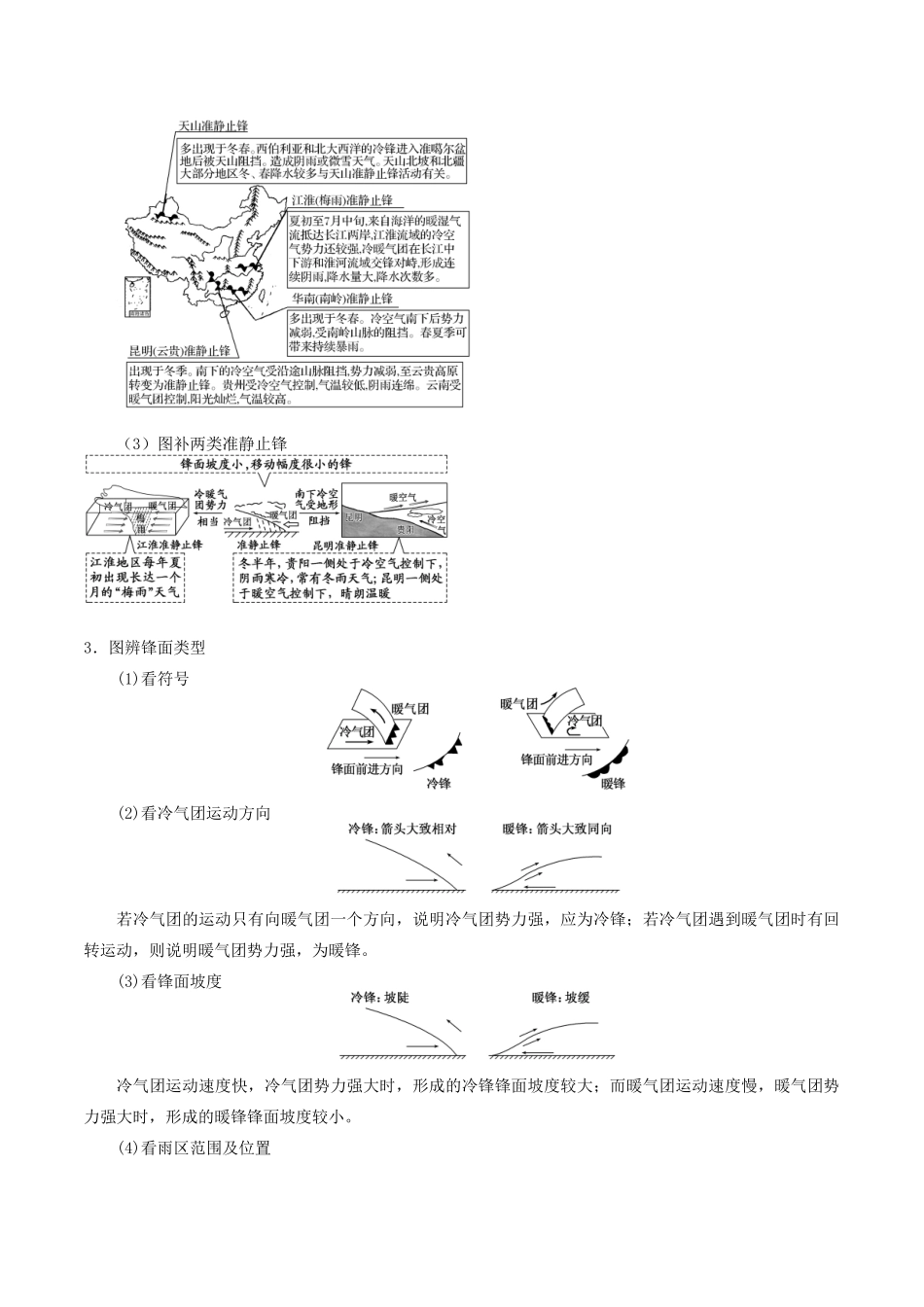 高考地理二轮复习微专题要素探究与设计 专题2.5 天气系统学案-人教版高三全册地理学案_第2页