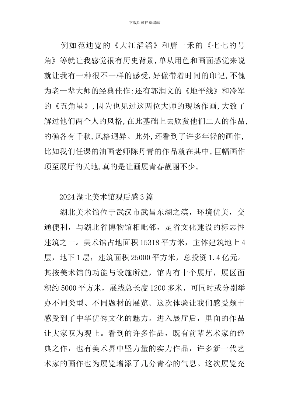 2024湖北美术馆观后感3篇_第3页