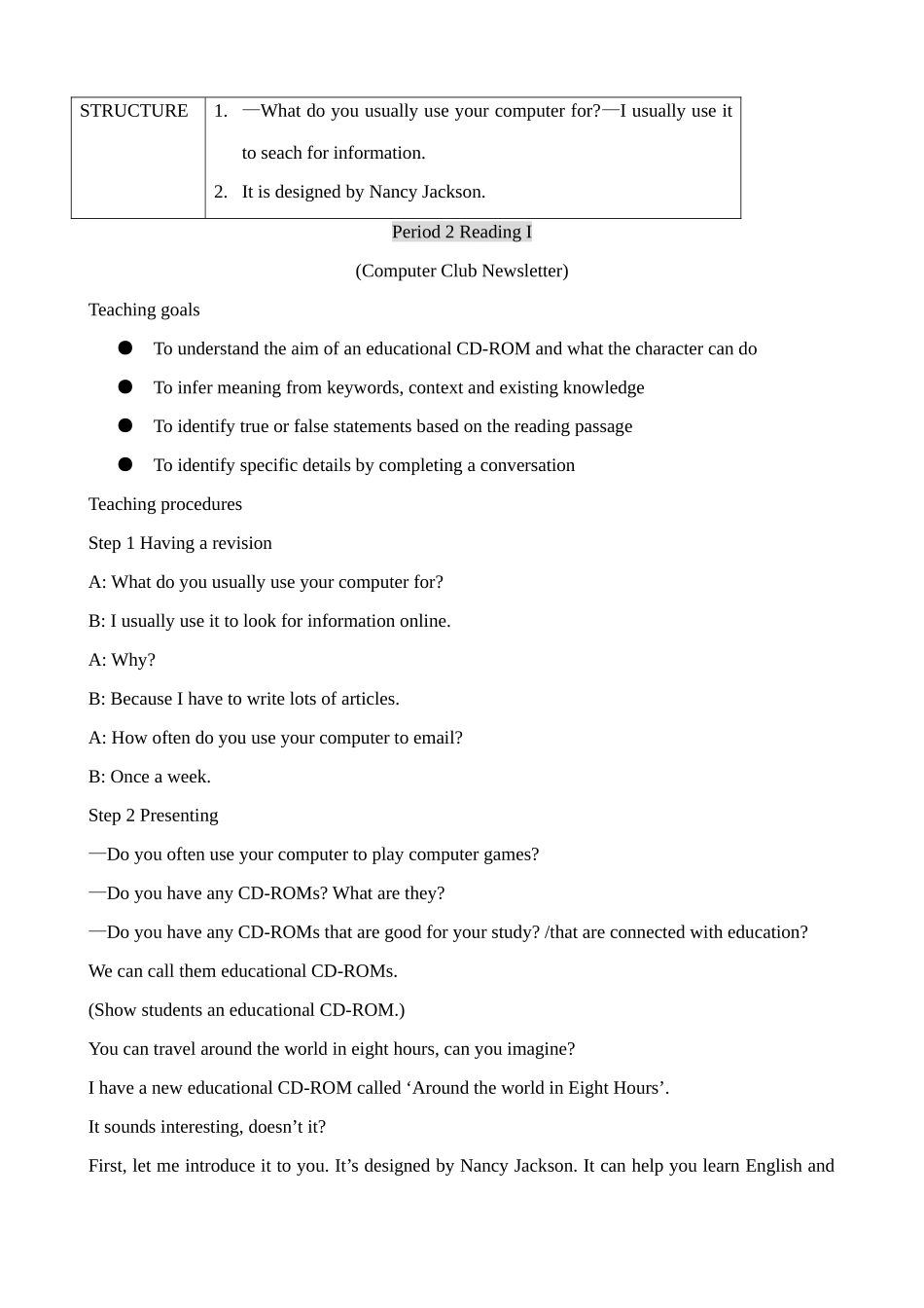 牛津版八年级英语Unit 3 Online travel--Reading I [ty]_第2页