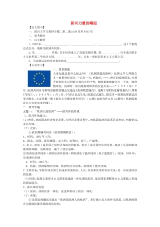 《新兴力量的崛起》教案（3）