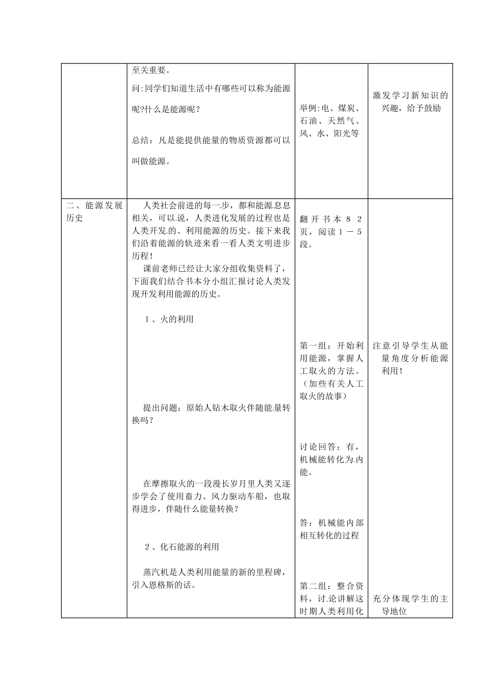 河南省安阳市第九中学九年级物理全册《16.3 能源：危机与希望》教学设计（一） 北师大版_第2页