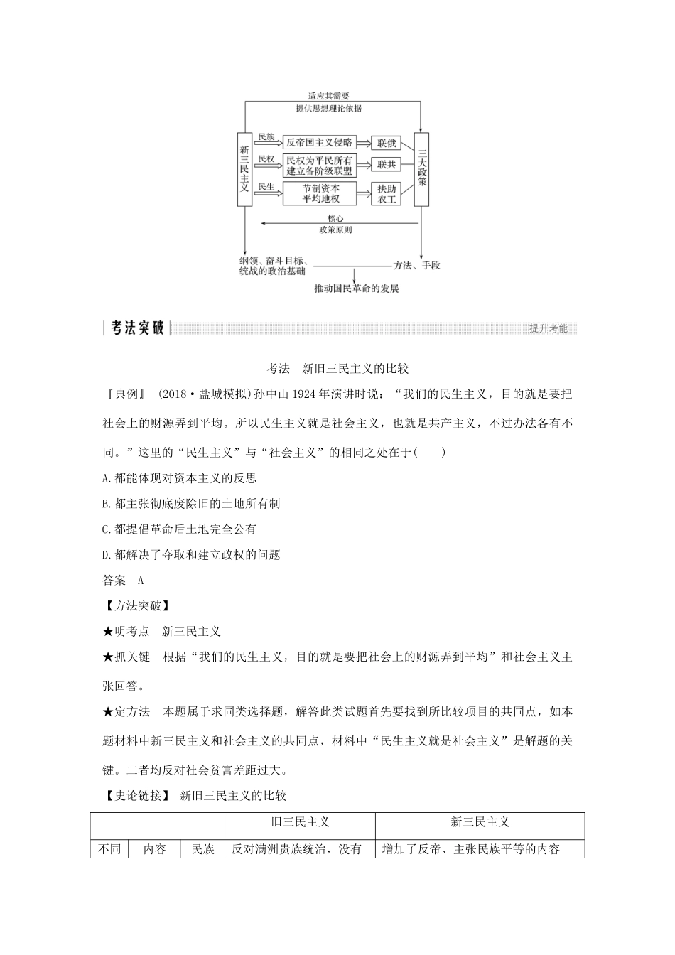 （江苏专用）高考历史一轮复习 第十六单元 20世纪以来的中国重大思想理论成果与现代中国的科技、教育 第33讲 20世纪以来的中国重大思想理论成果学案 新人教版-新人教版高三全册历史学案_第3页