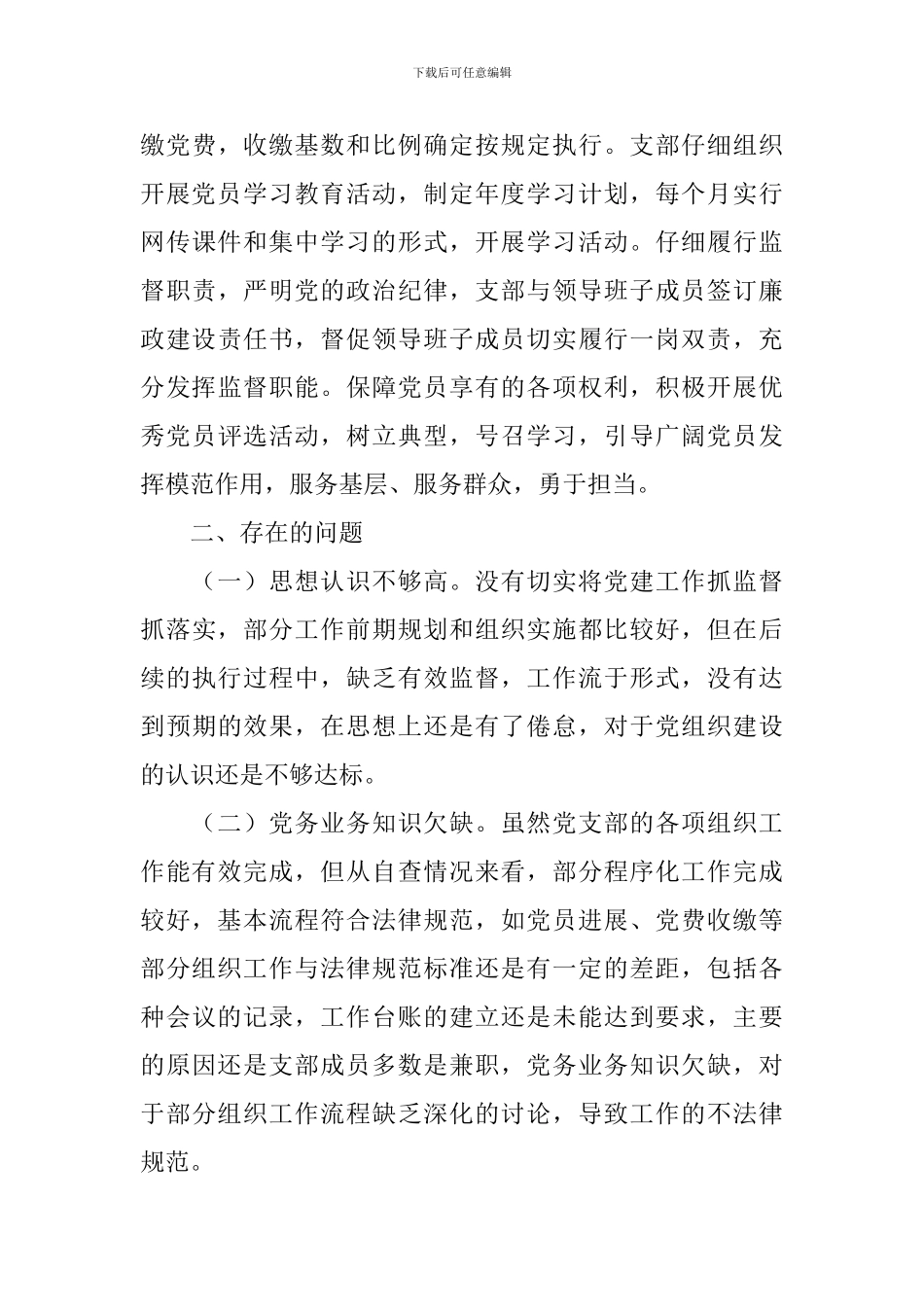 党建标准化自查报告_第3页