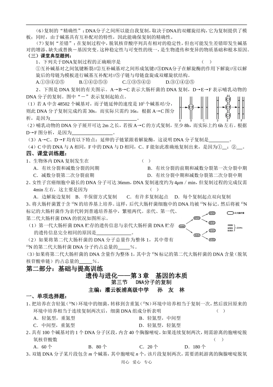 8板中孙友林DNA的复制_第2页