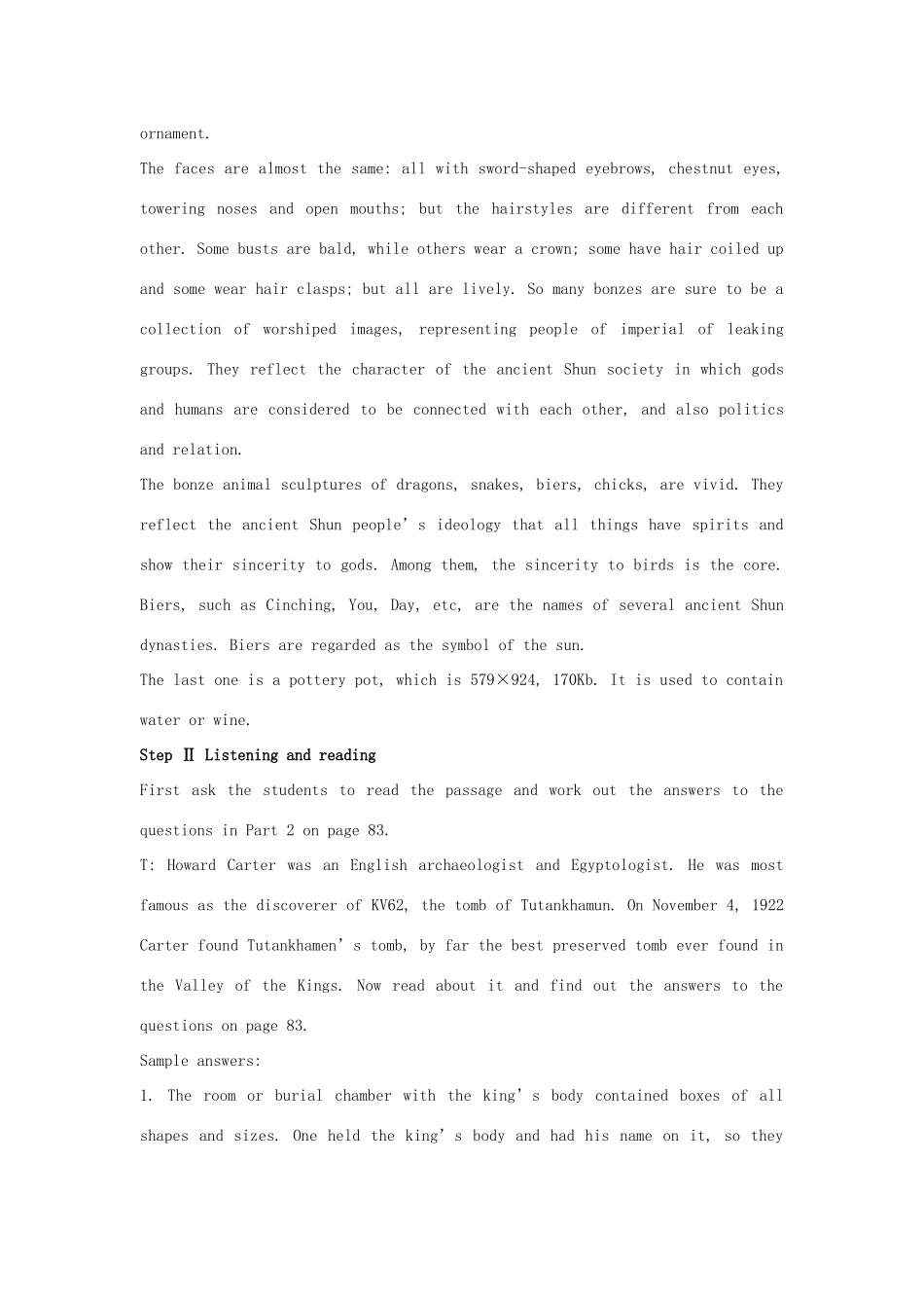 云南省陇川县第一中学高中英语《Unit 5 Meeting your ancestors》语言技巧 2教案 新人教版选修8_第2页